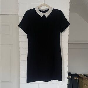 Tobi Wednesday Addams Black Dress with White Collar